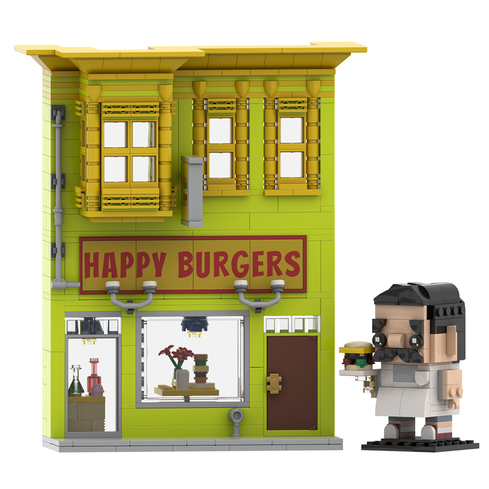 Diy Electronics Shop - Gobricks MOC Bobs Burger Yapı Taşları