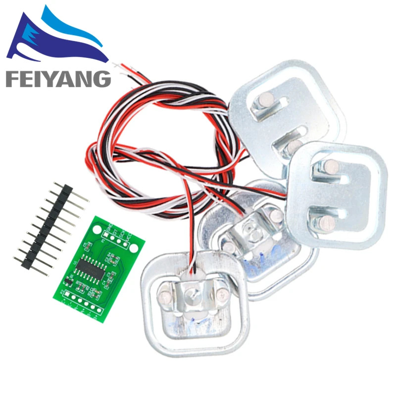 Diy Electronics Load Cell - 4 adet insan ölçeği yük hücresi