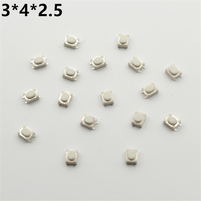 Push Button Tactile - 1000 Adet 3*4*2.5 Mikro Anahtar Dokunsal