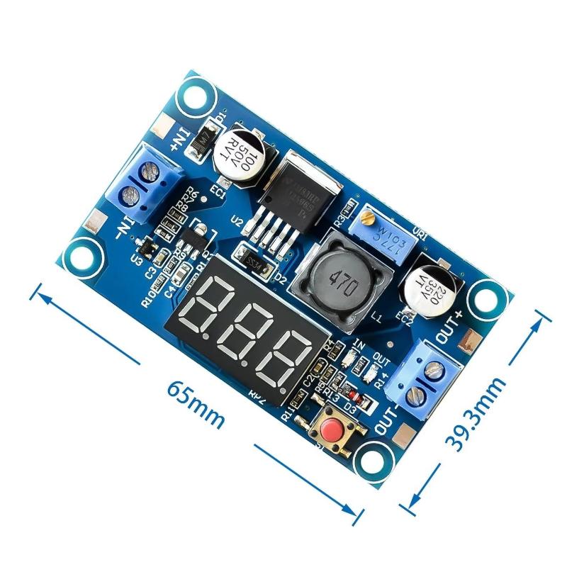 Diy Electronics - LM2596 Ekranlı Güç Kaynağı Modülü 3A