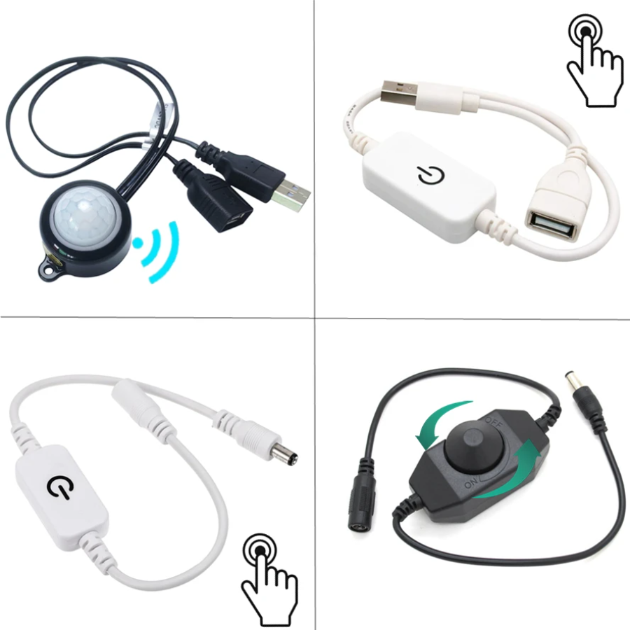 Ldr Light Sensor - 5V 12V 24V Düğmeli Dokunmatik Ayarlanabilir