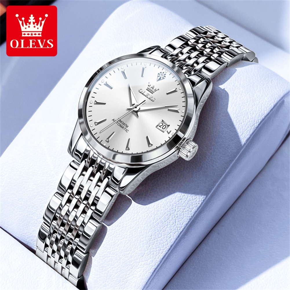 OLEVS 6635 kadın mekanik saat  - Push Button Tactile incelemesi ve fiyatı