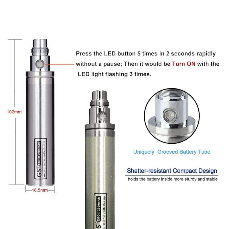 GS eGo II başbakan Passthrough - Diy Vape Electronics incelemesi ve fiyatı