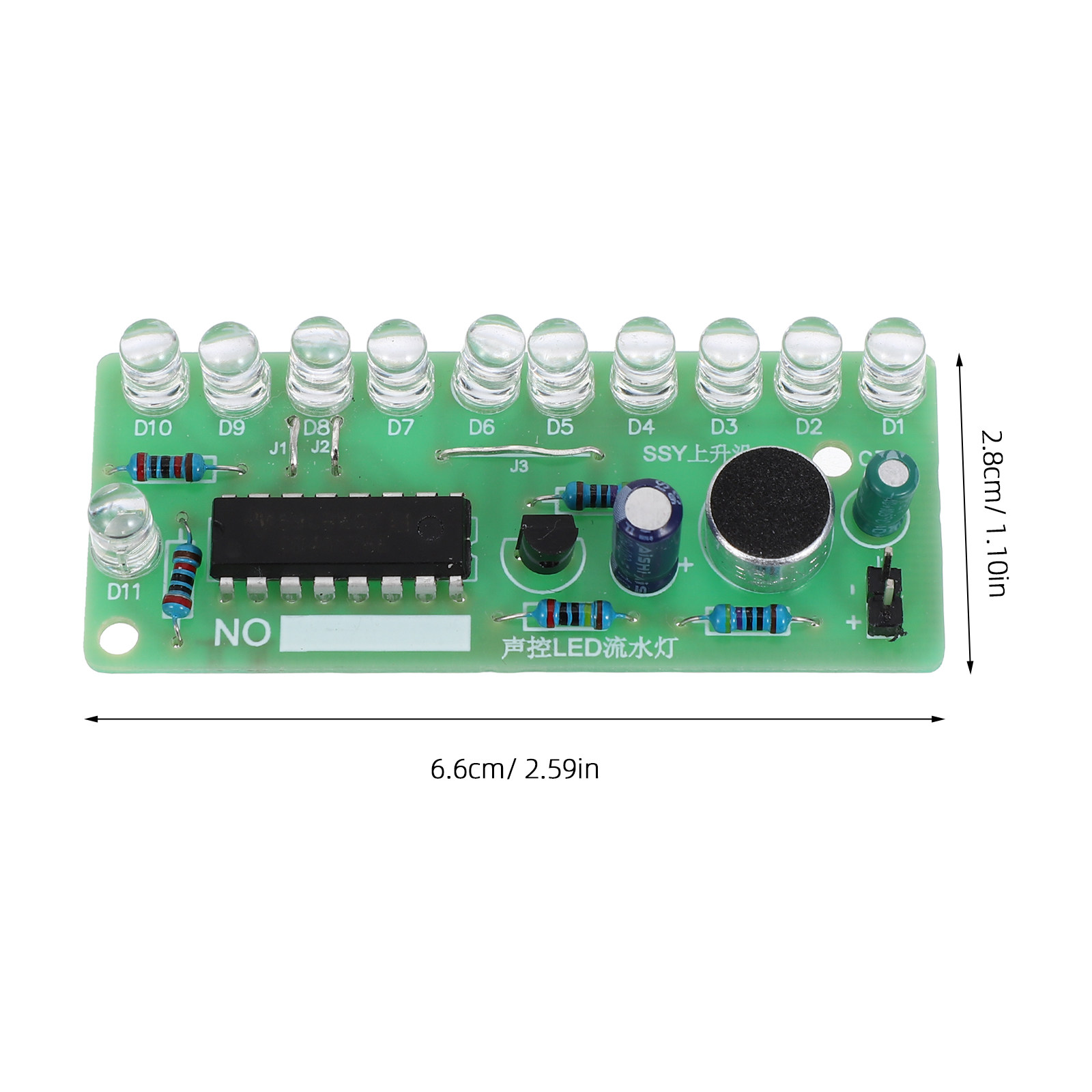 2Set Ses Kontrollü LED Akış Iş - Diy Electronics incelemesi ve fiyatı