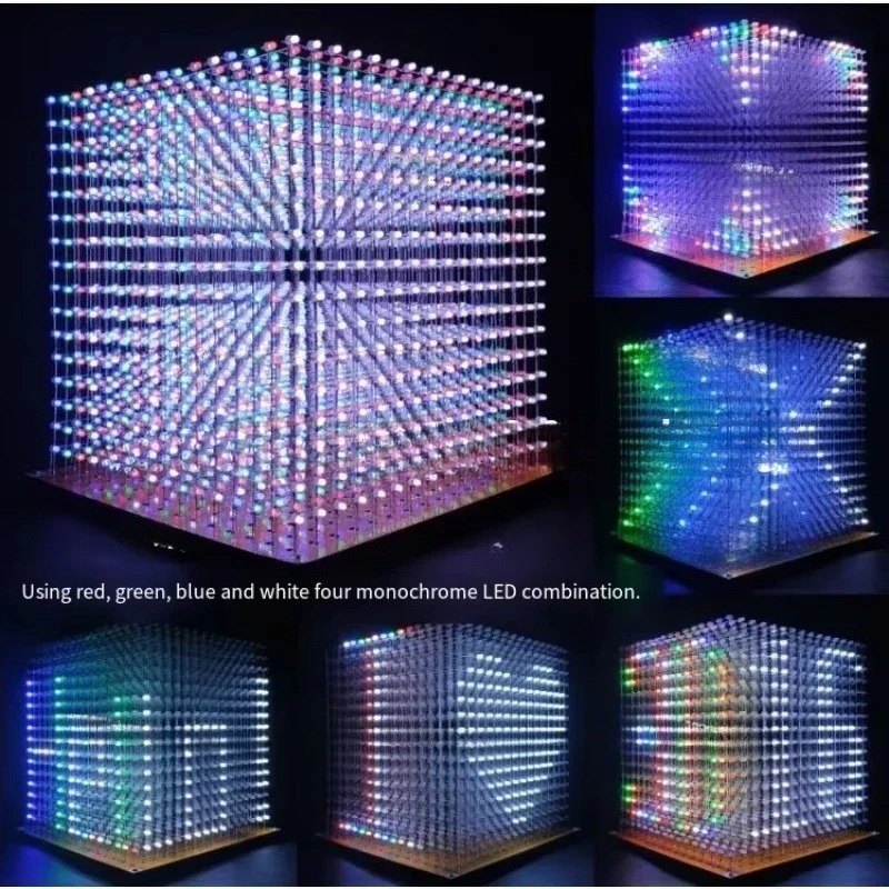 3 D16mini Işık Küpü Kiti 16x16 - Diy Electronics incelemesi ve fiyatı