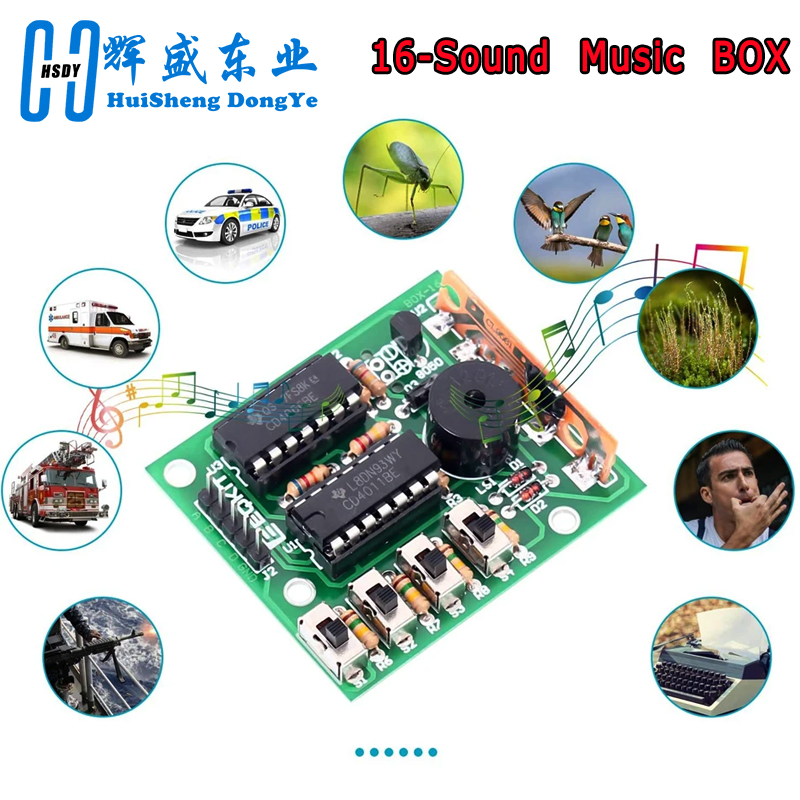16 Müzik Ses Kutusu BOX-16 Kur - Pcb Etching Kit incelemesi ve fiyatı