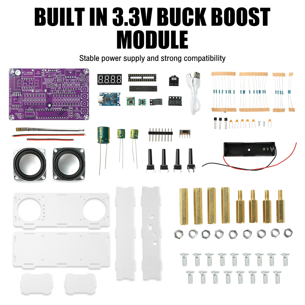 87.5-108MHz Çift Kanallı FM Ra - Diy Audio Electronics Projects incelemesi ve fiyatı